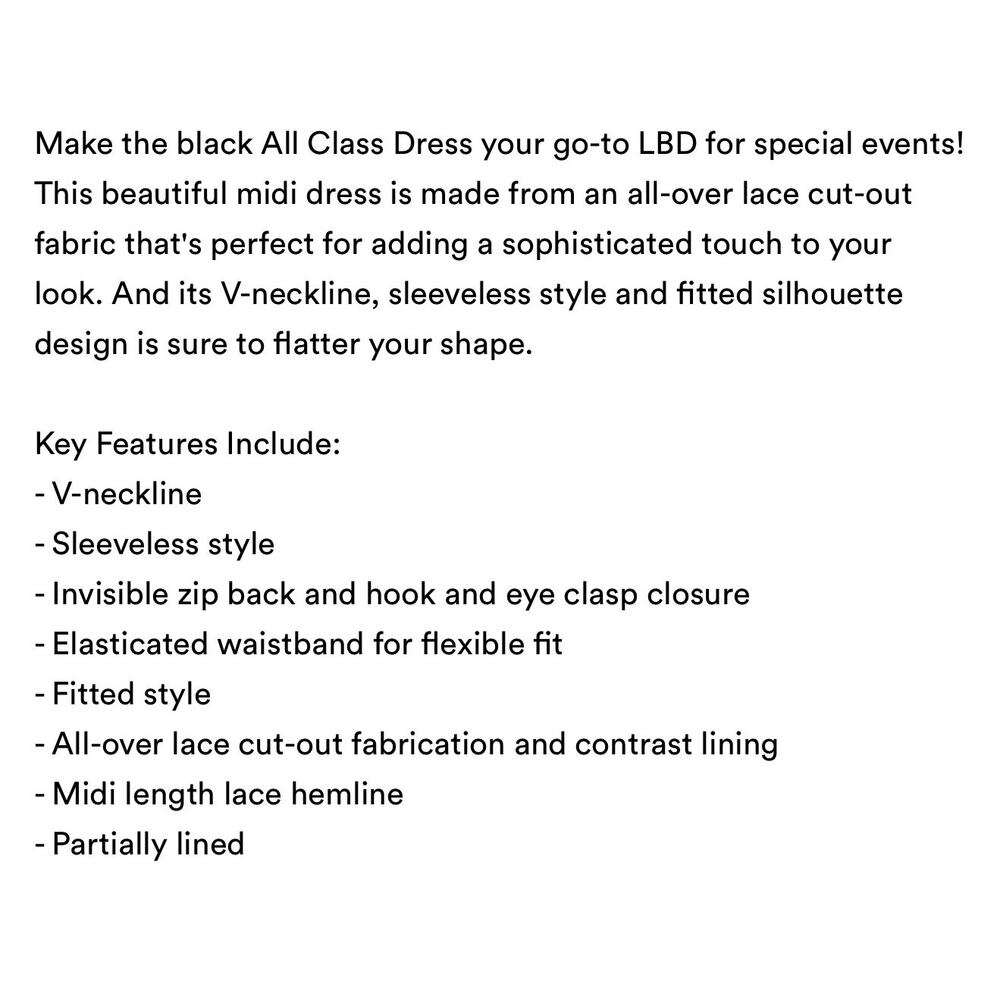 City Chic Black Lace Midi Dress - Picture 6 of 8